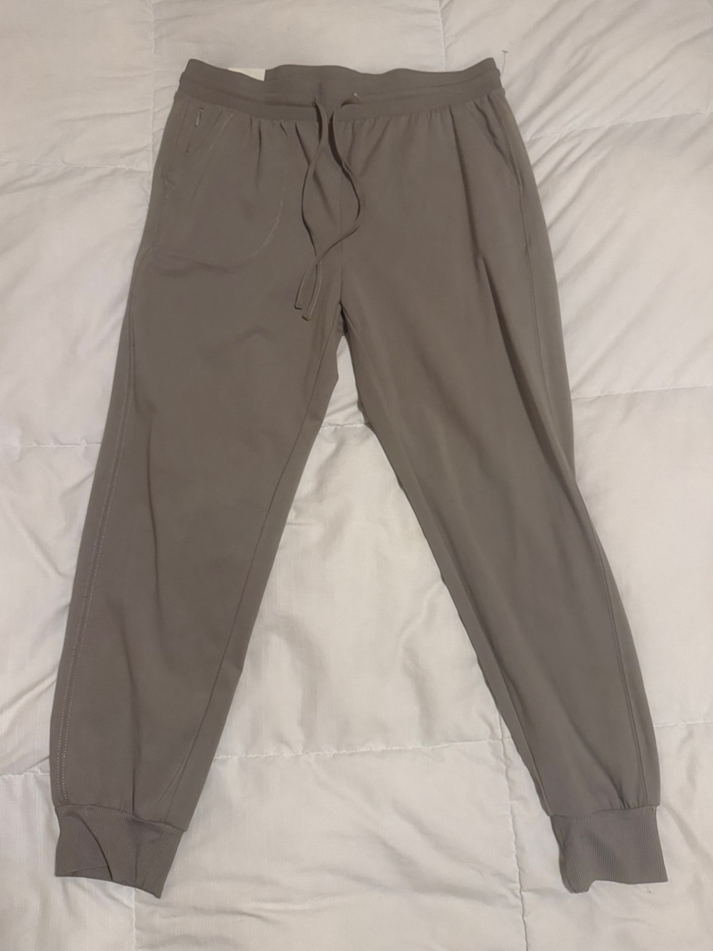 Rachel Zoe Taupe Drawstring Track Joggers